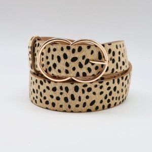 Double O Wide Belt - Cheetah
